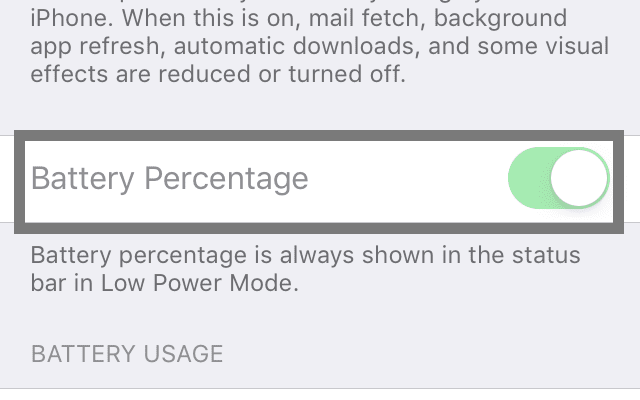 apple iphone battery indicator yellow