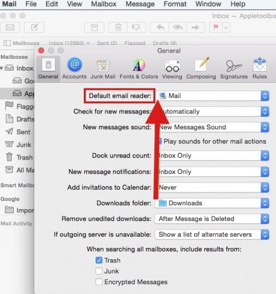 Setting Default Email Apps In Mac
