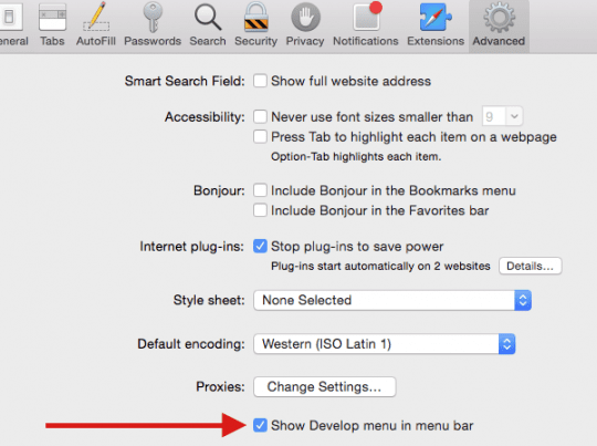 disable images in safari