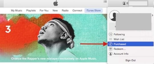 Песни iTunes выделены серым цветом