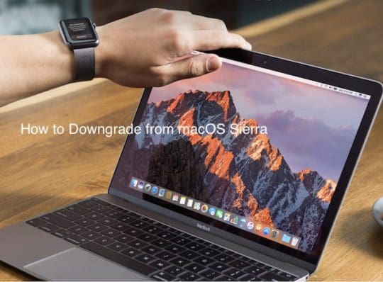 How to Downgrade from macOS sierra to El Capitan