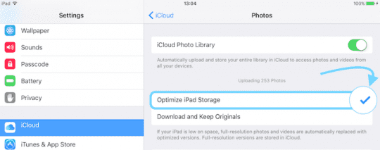 Sauvegarder les photos de l'iPhone à l'aide de la photothèque iCloud