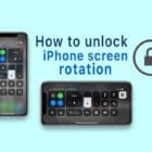 change iPhone screen orientation or rotation