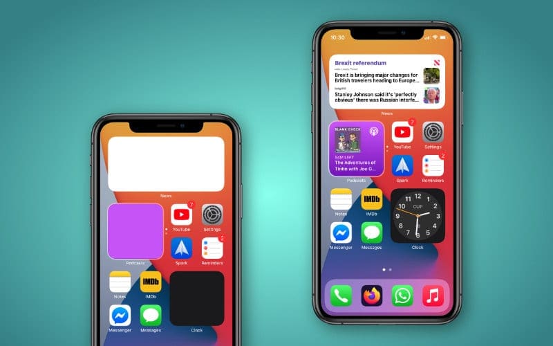 How to add widget on iphone