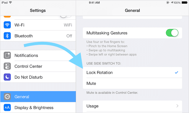 How to unlock screen rotation on iphone 6s