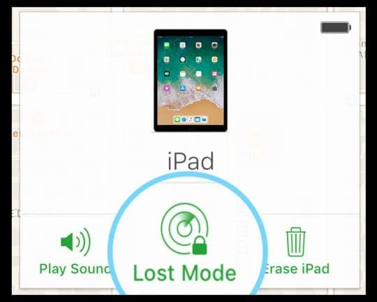 Lost Mode for Find My iPhone on iCloud.com website