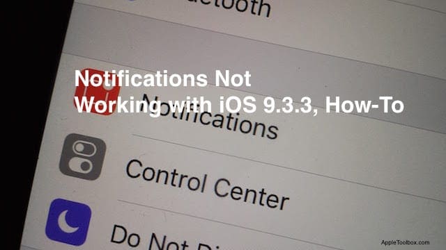 Уведомления не работают в iOS 9.3.3, инструкции