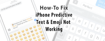 iphone keyboard predictive text disappeared