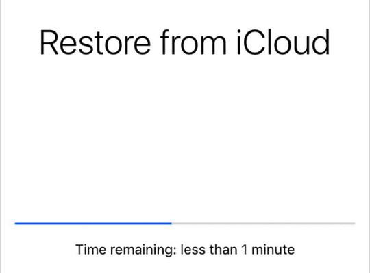  How-To Restore from an iCloud backup