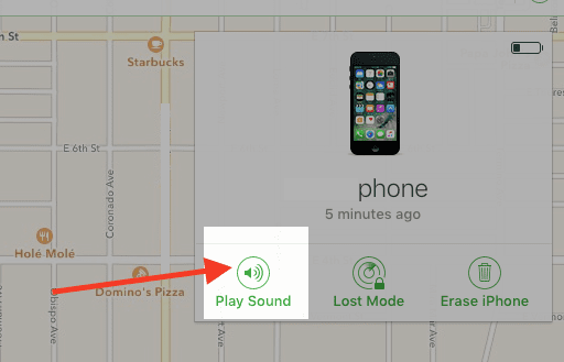 Triggering Alert Signal on Lost iPhone