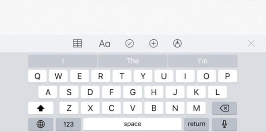 iPhone, iPad Keyboard Shortcut Bar Disappeared, Fix