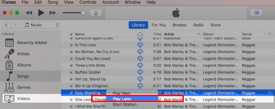 Add to Up Next in iTunes 12.5.3, how-To