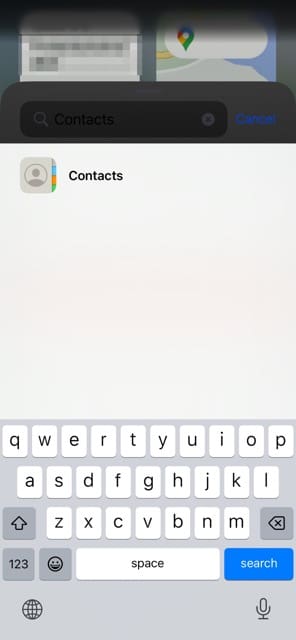 Choose the Contacts Widget