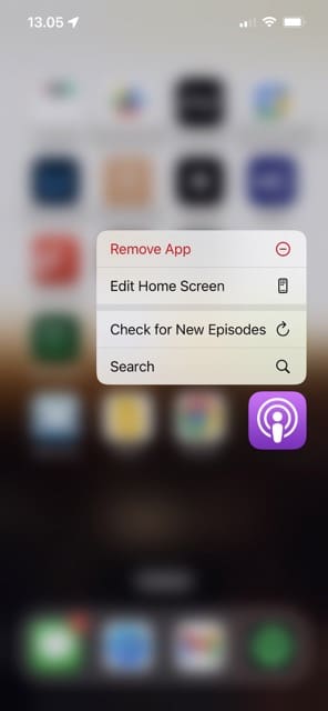 Delete Podcasts App Screenshot
