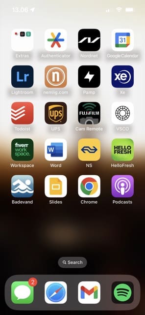 Podcasts App on Home Screen Screenshot