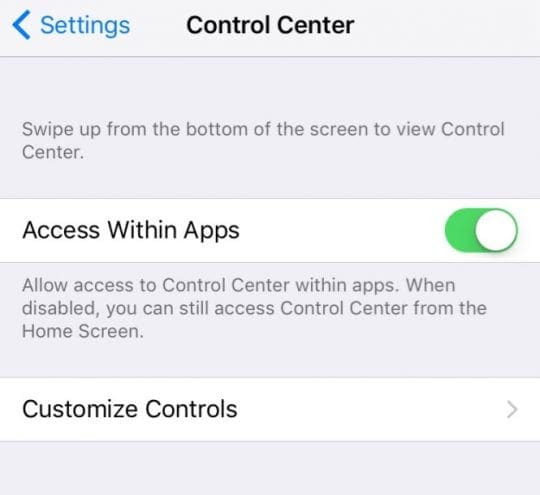 How to Customize iPhone Control Center Using iOS 11