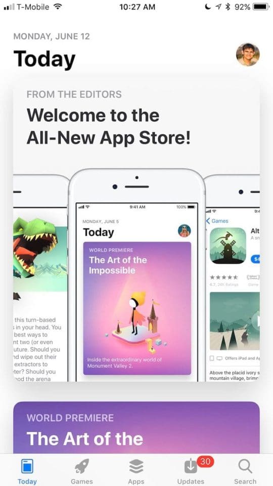 Магазин приложений iOS 11