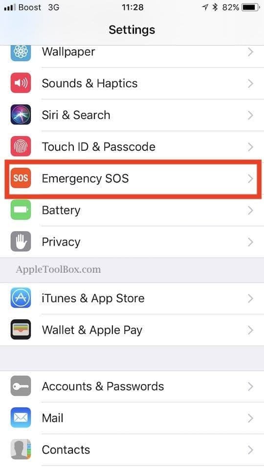 How to Setup Emergency SOS on iPhone