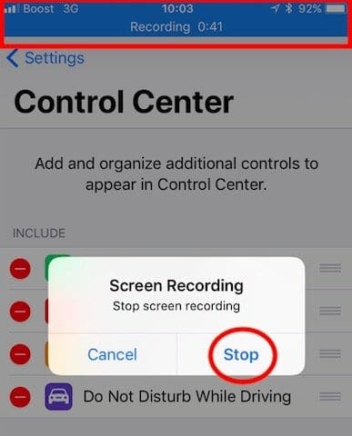 How to Record iPhone Screen using iOS 11