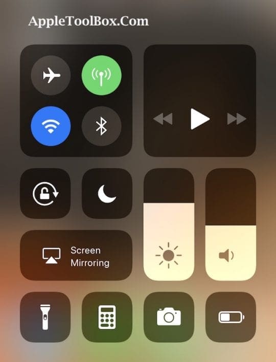 Customize iPhone Control Center using iOS 11