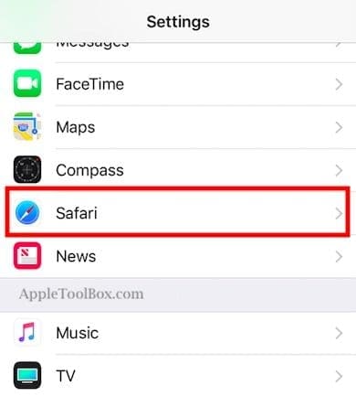 Настройте параметры конфиденциальности Safari в iOS 11