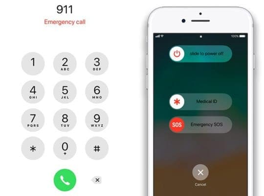 how to call emergency services on iPhones