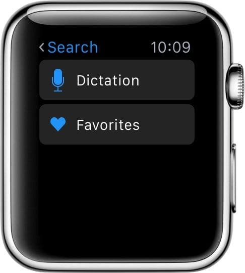 Dictation on Apple Watch
