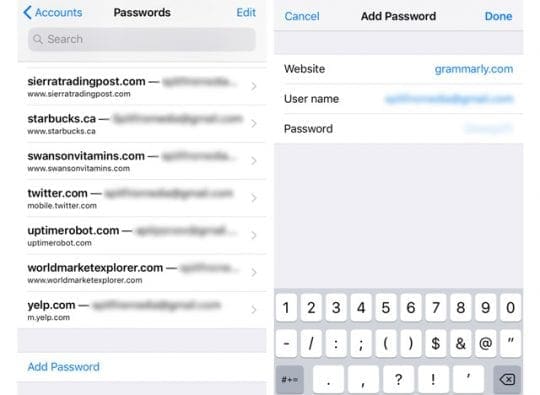 Mail Accounts in iOS11, Find Passwords & iPhone's Email Mail Accounts in iOS11