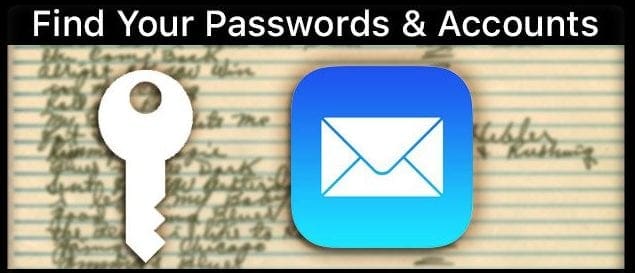 how to find email passwords on iphone