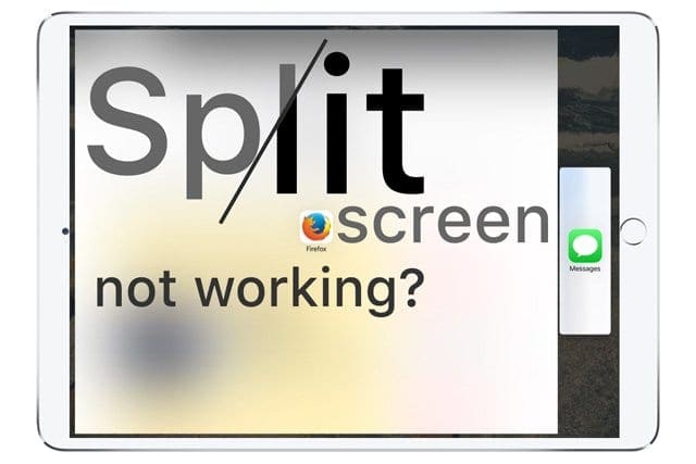 how to use split screen on ipad