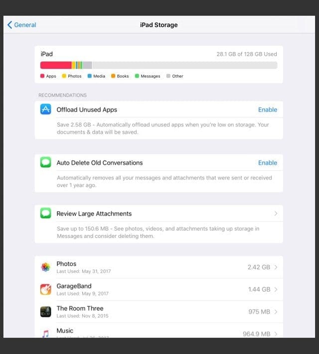 Quickly Free Up iPhone and iPad Storage Using iOS Settings