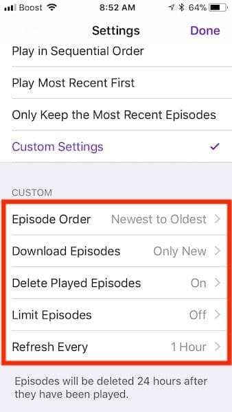 How to Customize and Use Podcasts in iOS 11