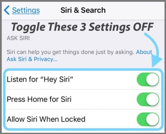 Не удается отключить Siri в iOS 11?  Это проще, чем вы думаете