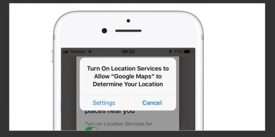 iPhone Turn On Location Services Setting iPhone