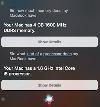 Siri for MacBook System Function