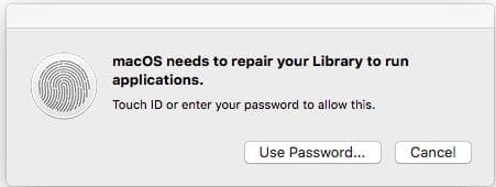 High Sierra needs to repair library