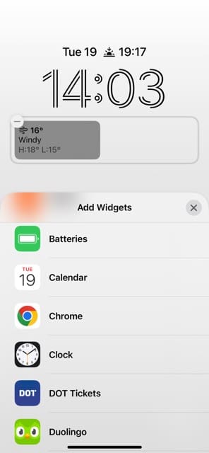 Add Battery Widget Screenshot