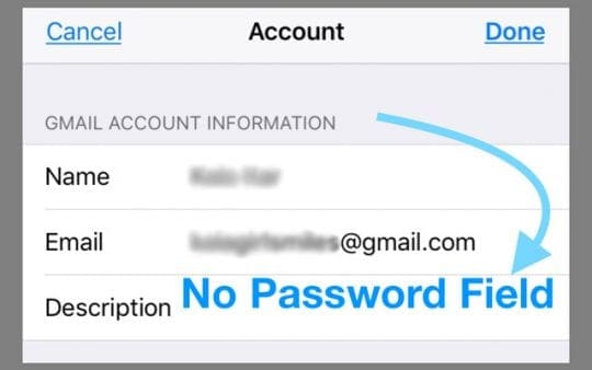 Update or Change Email Password on iPhone