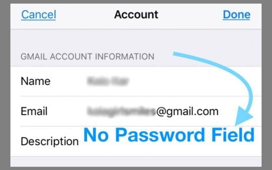 changed gmail password and outlook for mac does not update