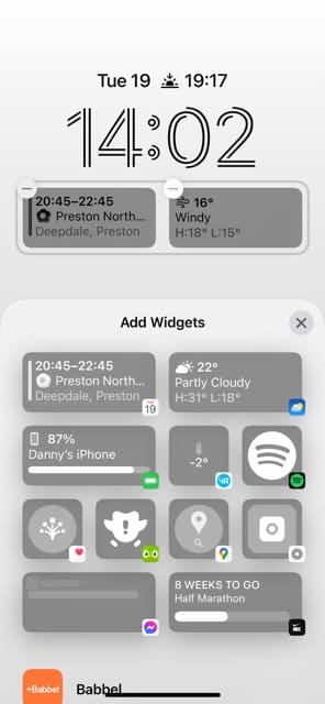 Remove iPhone Widget Screenshot