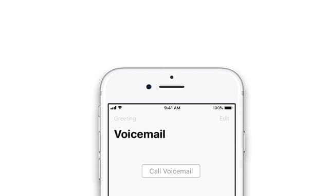 call voicemail message on iPhone