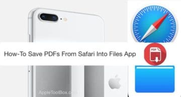 how to save pdf iphone safari