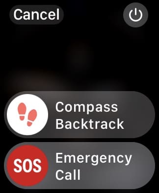 Turn off your Apple Watch via the Power Off button in the top right-hand corner
