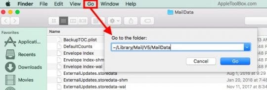 Mail Keeps Crashing on macOS High Sierra