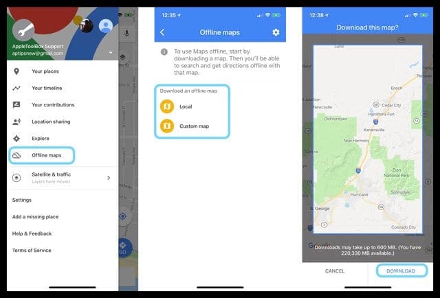 how to download google maps on iphone