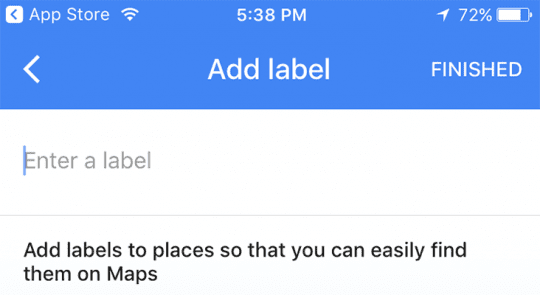 custom names for places in google maps