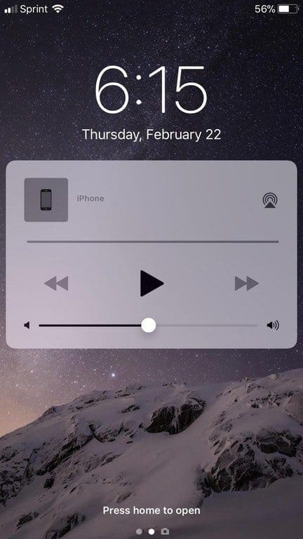 Экран блокировки ios 11