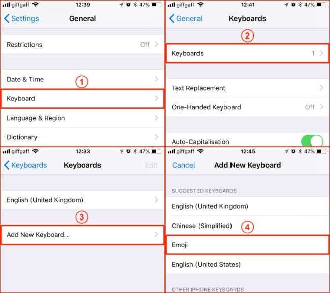 Как добавить клавиатуру Emoji на свой iPhone