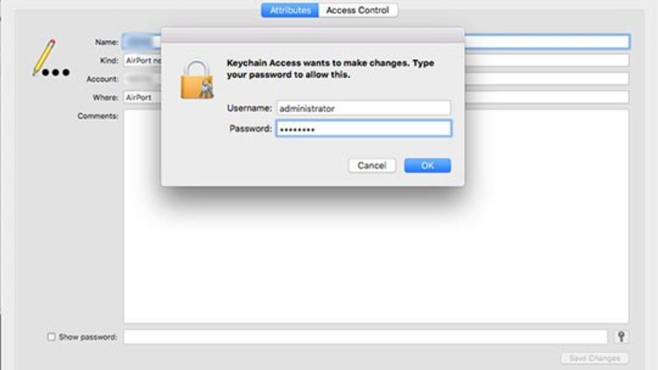get password for wifi on mac