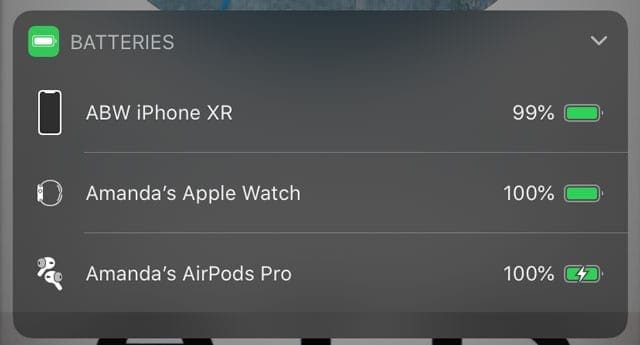 Is there a way to always show Left’s, Right’s, and the Airpods Case’s battery?